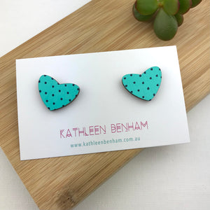 Heart studs