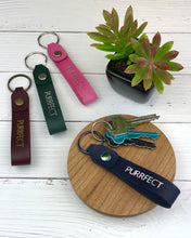 Load image into Gallery viewer, Leather key tag - Purrfect
