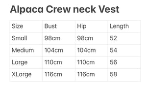 Alpaca Crew Knit Vest - Slate
