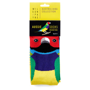 Gouldian Finch Socks