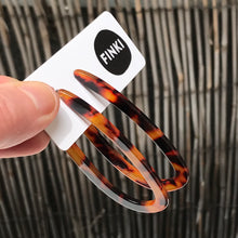 Load image into Gallery viewer, Tortoiseshell Long Hoops